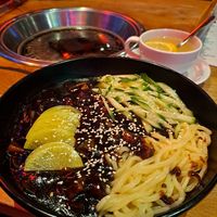 Jajjangmyeon at Bibimbap West in Glasgow