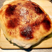 Provolone al horno at Bistro 21 in Gijon