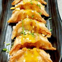 Gyozas de verduras at Bistro 21 in Gijon