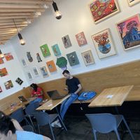 Local art on display  at Dear Diary Coffeehouse in Austin