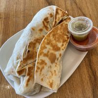 Tofu scramble burrito at Dear Diary Coffeehouse in Austin