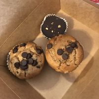 Peanut buttercup and GF Choco banana muffin  at Dear Diary Coffeehouse in Austin