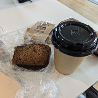 Banana bread and Cleopatra chai at Dear Diary Coffeehouse in Austin