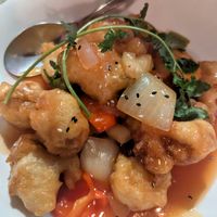 Orange chicken at Mitasie 3 in Huntington Beach