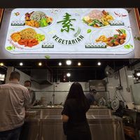 New stall front after reno of food court  at Tradehub 21 Kimly Food Court - Vegetarian Stall in West Singapore