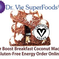 44 g each Dr. Vie Superfoods. Raw vegan gluten-free, low GI, Chia, linseeds, quinoa, cacao, cherries, coconut maca. Delicious breakfast energy on the run. Uber Eats delivery/pickup at Dr. Vie SuperFoods in Durban