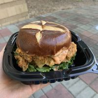 Vegan Fried “Chicken” Sandwich at A Peace of Soul in Columbia