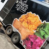 Food truck outside of their restaurant   at A Peace of Soul in Columbia