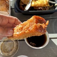 French toast sticks OMG   at A Peace of Soul in Columbia