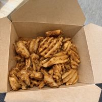 Waffle fries   at A Peace of Soul in Columbia