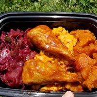 Food at Asheville VeganFest at A Peace of Soul in Columbia