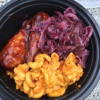 Mac, bbq drum stix, cabbage  at A Peace of Soul in Columbia