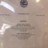 Sandwiches menu  at Vegan Delights in Miramar