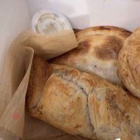 Beef pastry, Buffalo chik empanada, & ham & provolone   at Vegan Delights in Miramar