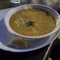 Bowl of lentil soup at Kale My Name in Chicago