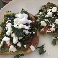 Avocado toast at Kale My Name in Chicago