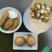 Empanadas, sliders and Greek fries! at Kale My Name in Chicago