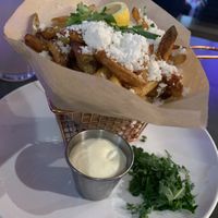 Greek fries and aioli at Kale My Name in Chicago