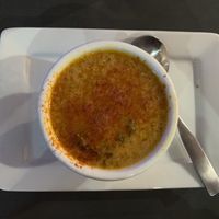 Cheddar broccoli soup, pretty sure that is smoked paprika on top for extra flavor at Kale My Name in Chicago