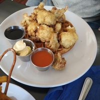 Cauliflower and waffles at Kale My Name in Chicago