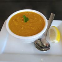 Lentil soup at Kale My Name in Chicago