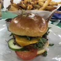 Burger & fries  at Kale My Name in Chicago
