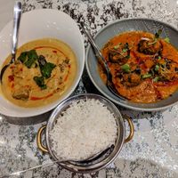 KOFTA E DIL BAHAR _ COCONUT CURRY PAKODI _ STEAMED BASMATI RICE at Little Bay in 