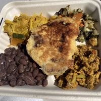 Combo plate  at Ras Rody's Jamaican Vegan  in Santa Fe
