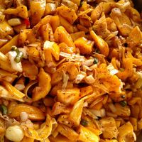 Jerked jackfruit at Ras Rody's Jamaican Vegan  in Santa Fe