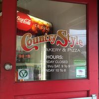 Vegan Pittsburgh and Happy Cow stickers at CountryStyle in Bridgeville