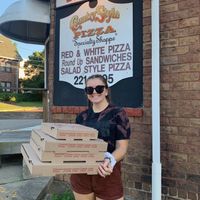 My parents got 2 non vegan pizzas but after trying our vegan pierogi they said it was the best out of them all!   at CountryStyle in Bridgeville