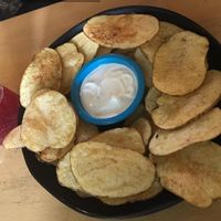 papas caseras con veganesa (mayonesa vegana) at Dulcinea Café Vintage in Cali