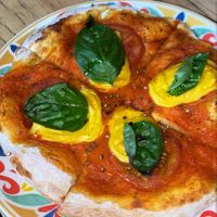 Pizza Margarita  at Dulcinea Café Vintage in Cali