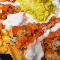 Súper Nachos at Dulcinea Café Vintage in Cali