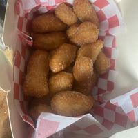 Sourdough churro absolutely delicious with coconut deep  at Dulcinea Café Vintage in Cali