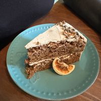 Delicious carrot cake!  at Dulcinea Café Vintage in Cali