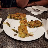 What's left of a Vegetable Pancske at Soban Korean Cuisine in Petaluma