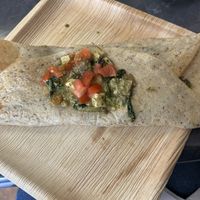 Tofu pesto crepe - yummy!   at Le Testimony in Redding