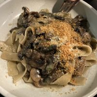 mushroom pasta  at Nonna's Nightmare in West End