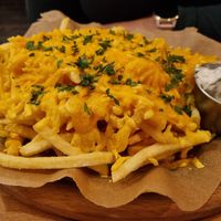 Cheese fries at The Street  in Prague