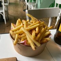 Potato chips at Five Buns in South East London