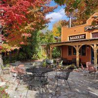 The bakery from the outside at Cafe DiCocoa and Market in Bethel