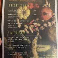 Menu 1  at L'Embuscade in Paris
