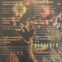 Menu 2  at L'Embuscade in Paris