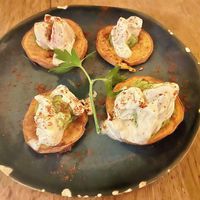 Sweet potatoe starter  at L'Embuscade in Paris