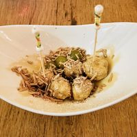 Los diablitos (chocolate fritters)  at L'Embuscade in Paris