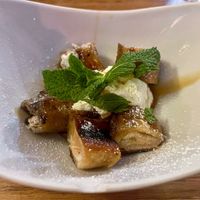 Rhubarb French toast   at L'Embuscade in Paris