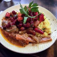 Tofu yassa at L'Embuscade in Paris