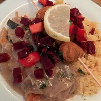 Main dish, crispy Tofu at L'Embuscade in Paris