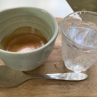 Double espresso with sparkling water   at Against The Grind in Mill Park